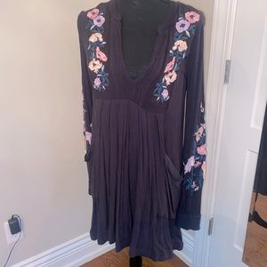 FREE PEOPLE NAVY DRESS/TUNIC SIZE XS